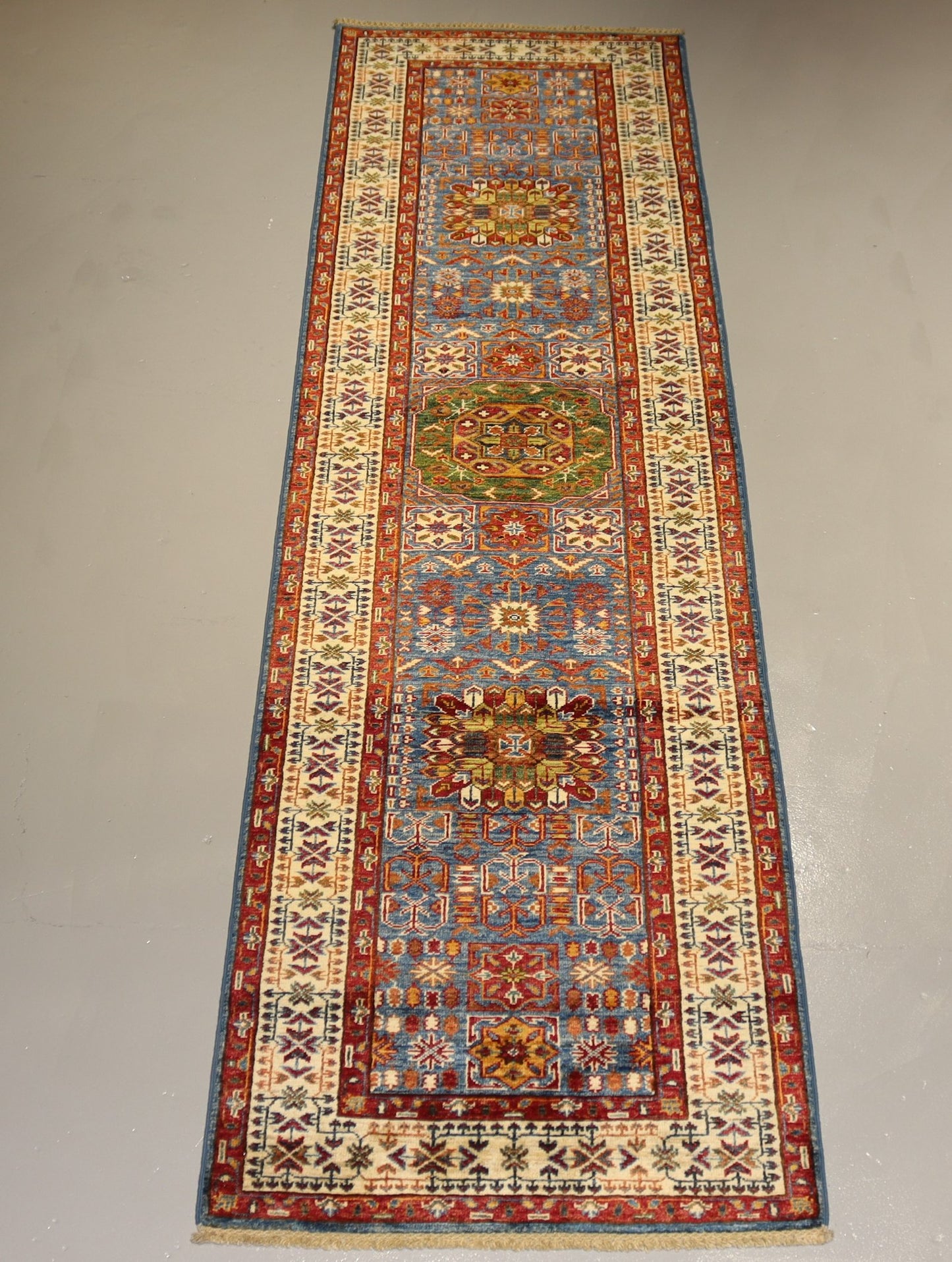 Afghan Handmade Rug-Size- 310X87Cm-9.9×2.7 Ft. OUT OF STOCK