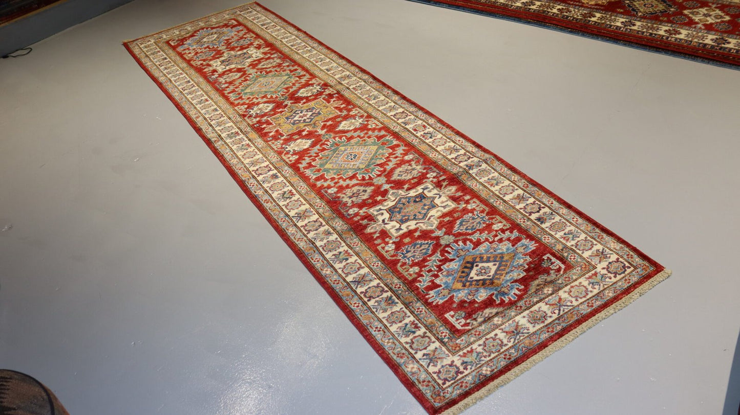 Afghan Handmade Rug -Size- 303X87Cm-9.9×2.8 Ft.