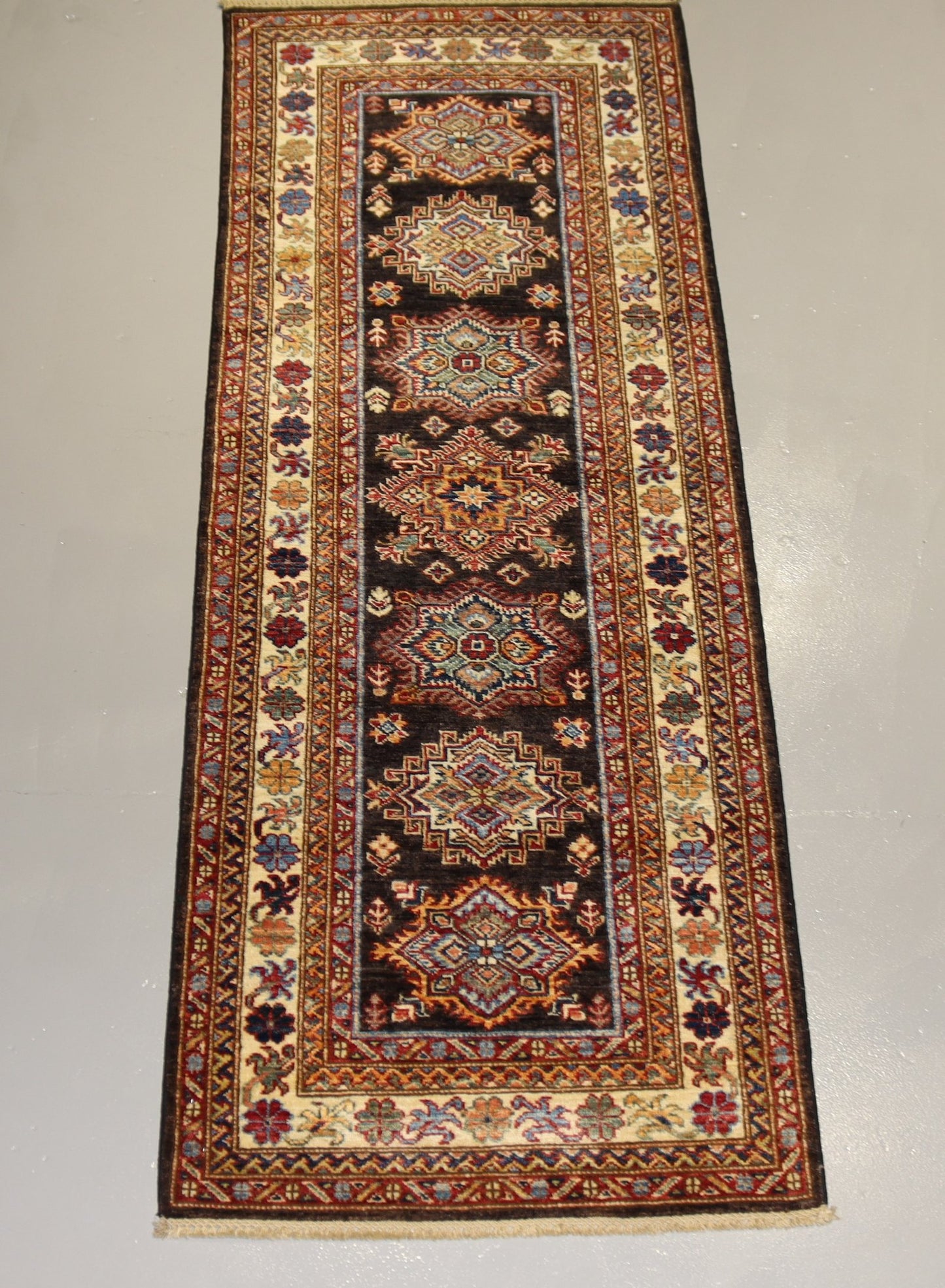 Afghan Handmade Rug -Size- 215X80Cm-7×2.6 Ft.