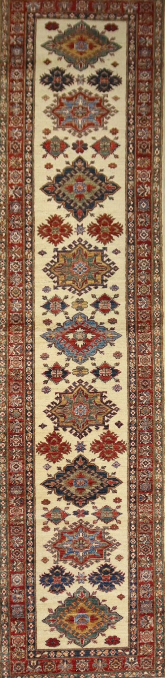 Afghan Handmade Rug-Size- 364X81Cm-11.9×2.6 Ft.