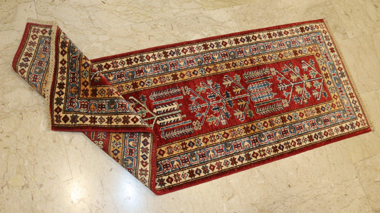 Afghan Handmade Rug-Size-183X63-Cm–6.0X2.0 Ft. OUT OF STOCK