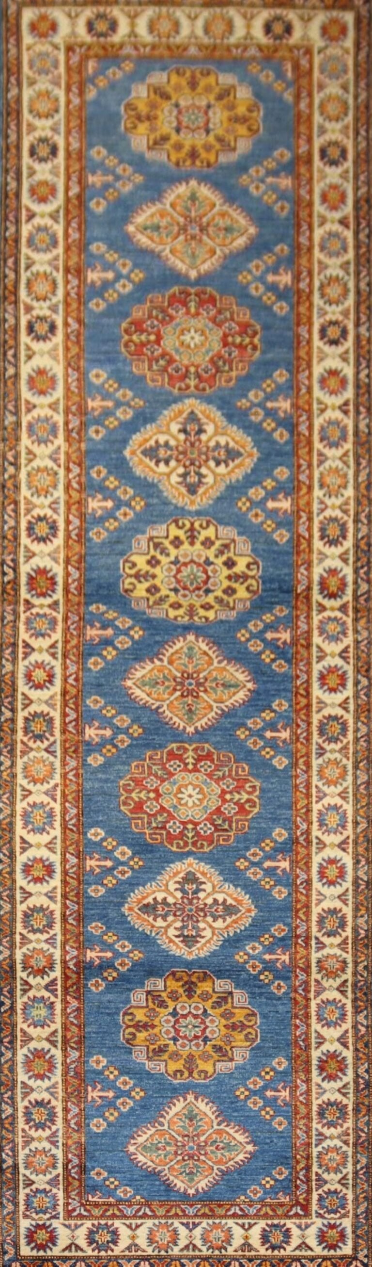 Afghan Handmade Rug-Size- 303X86Cm-9.9×2.8 Ft. OUT OF STOCK