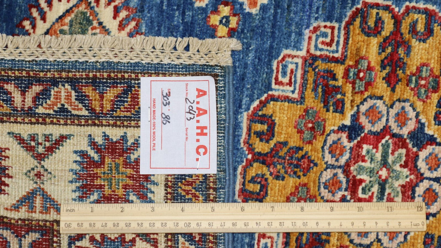 Afghan Handmade Rug-Size- 303X86Cm-9.9×2.8 Ft. OUT OF STOCK