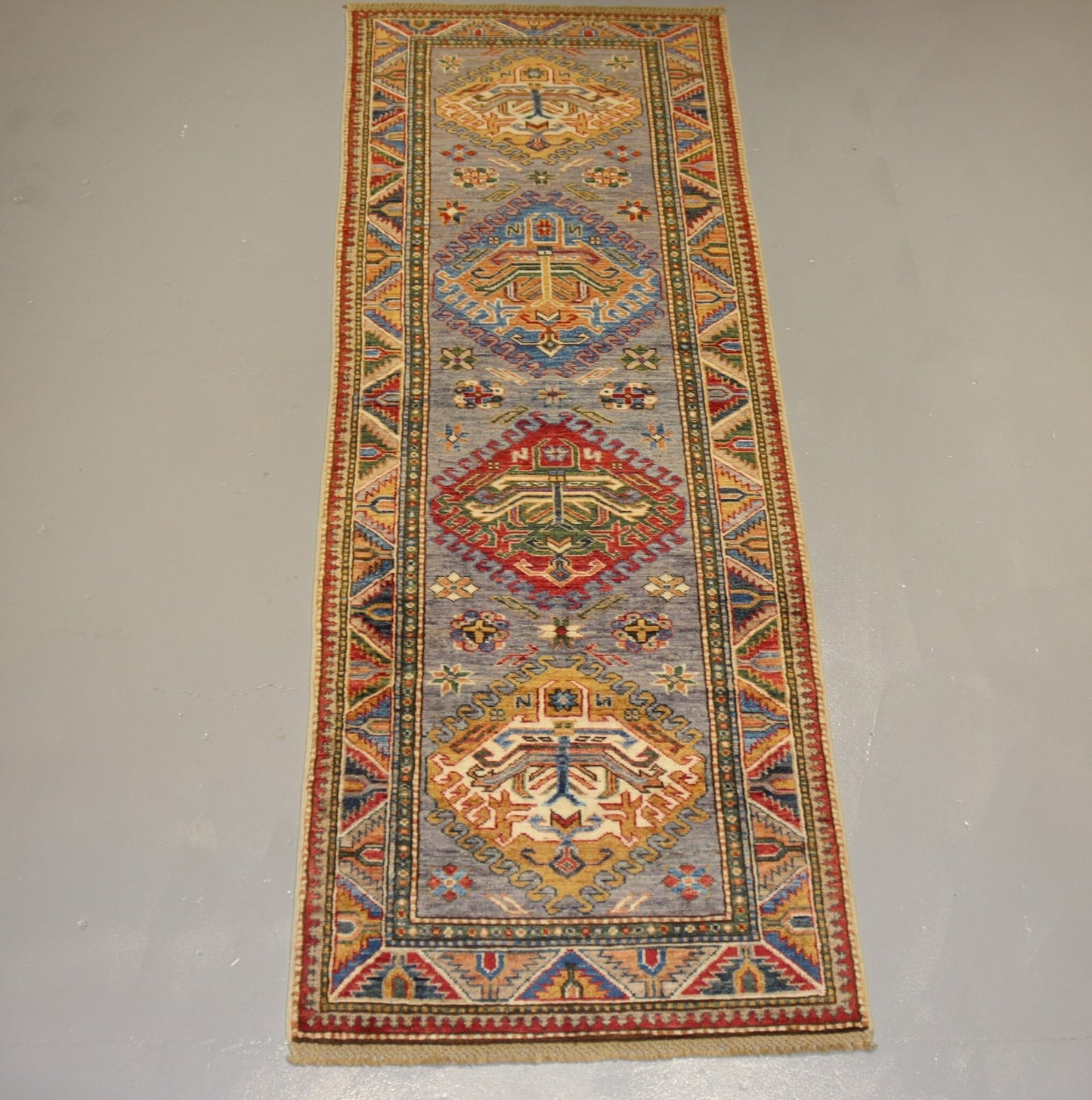 Afghan Handmade Rug -Size- 217X73Cm7.1×2.3 Ft.OUT OF STOCK