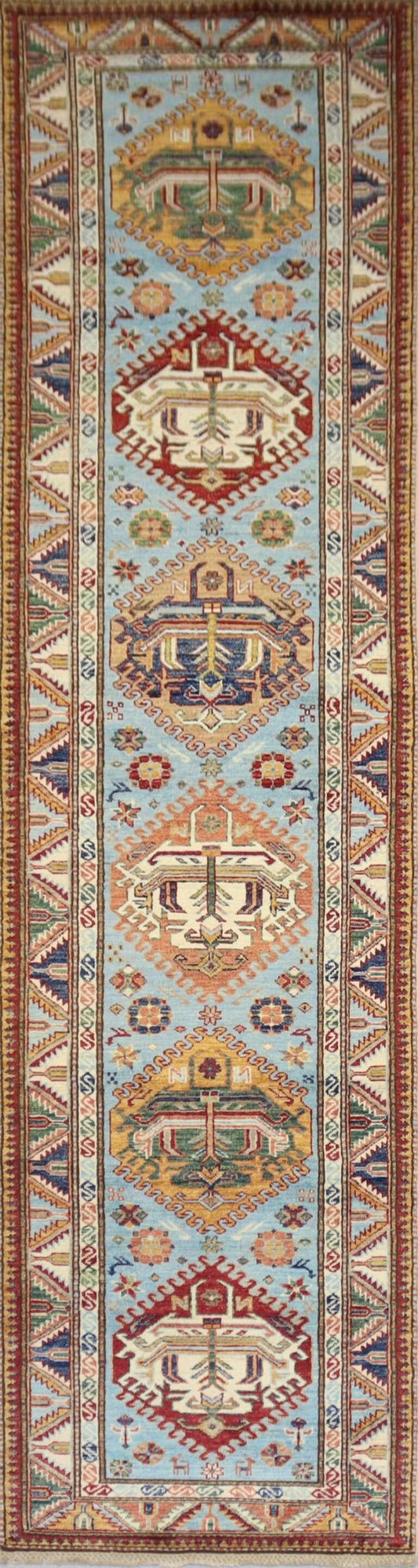 Afghan Handmade Rug-Size- 316×79 Cm-10.3×2.5 Ft. 