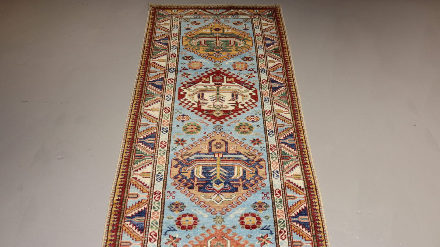 Afghan Handmade Rug-Size- 316×79 Cm-10.3×2.5 Ft. 