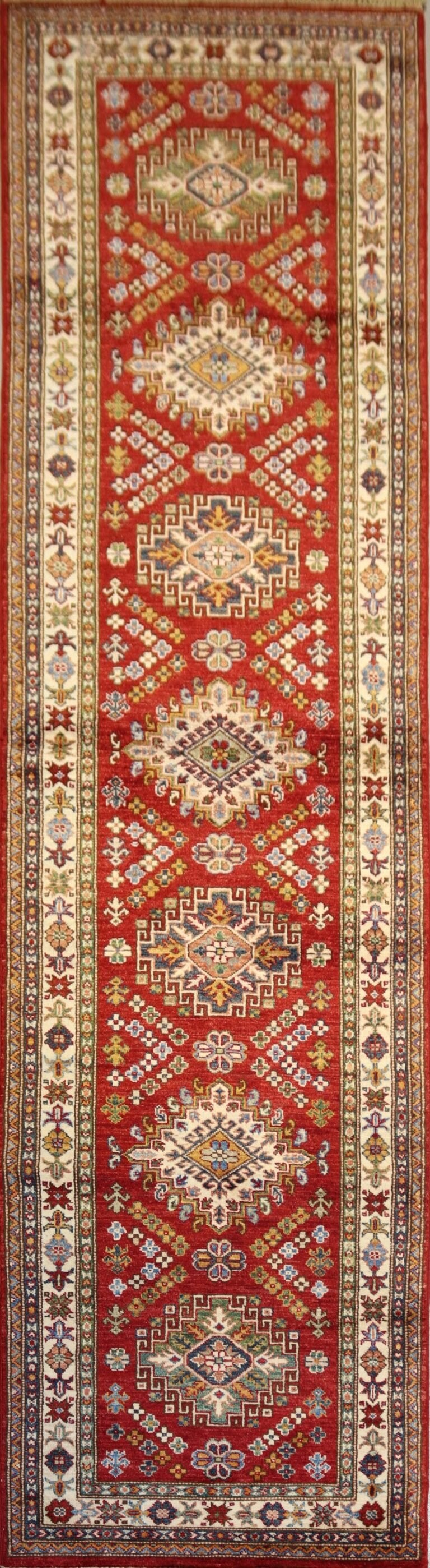 Afghan Handmade Rug -Size- 297X77 Cm-9.7×2.5 Ft. 