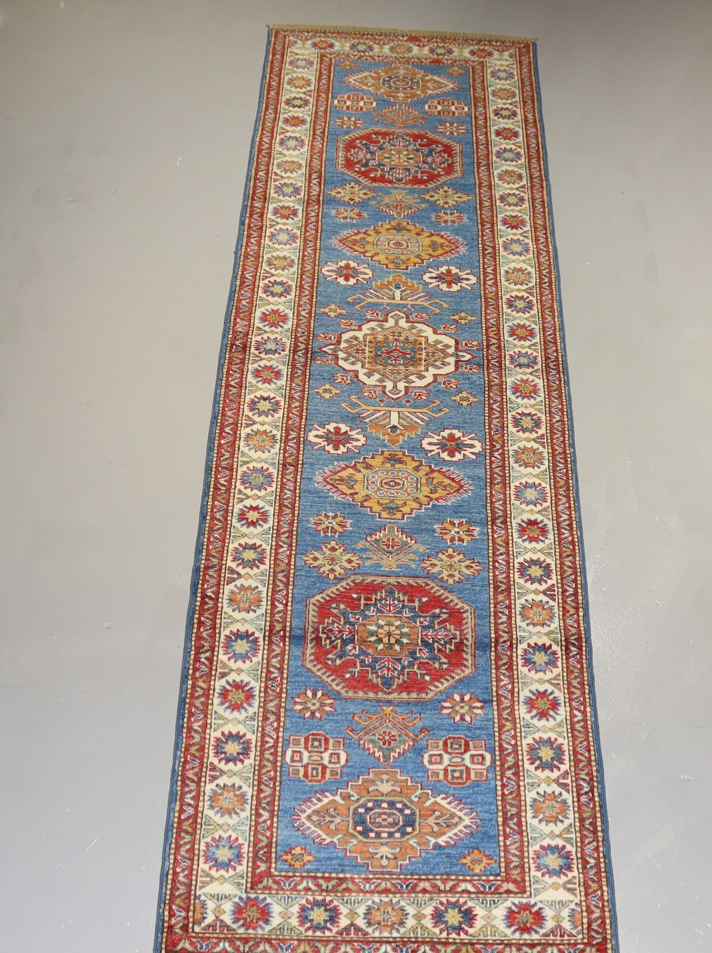 Afghan Handmade Rug-Size- 305X85Cm-10×2.7 Ft.