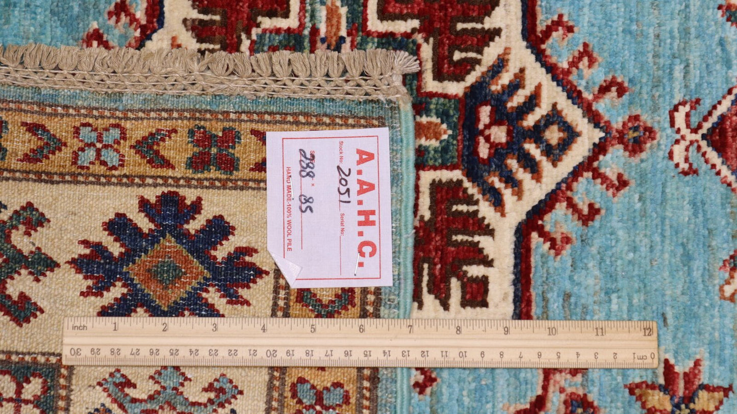 Afghan Handmade Rug -Size- 307X82Cm-9.94×2.7 Ft.OUT OF STOCK