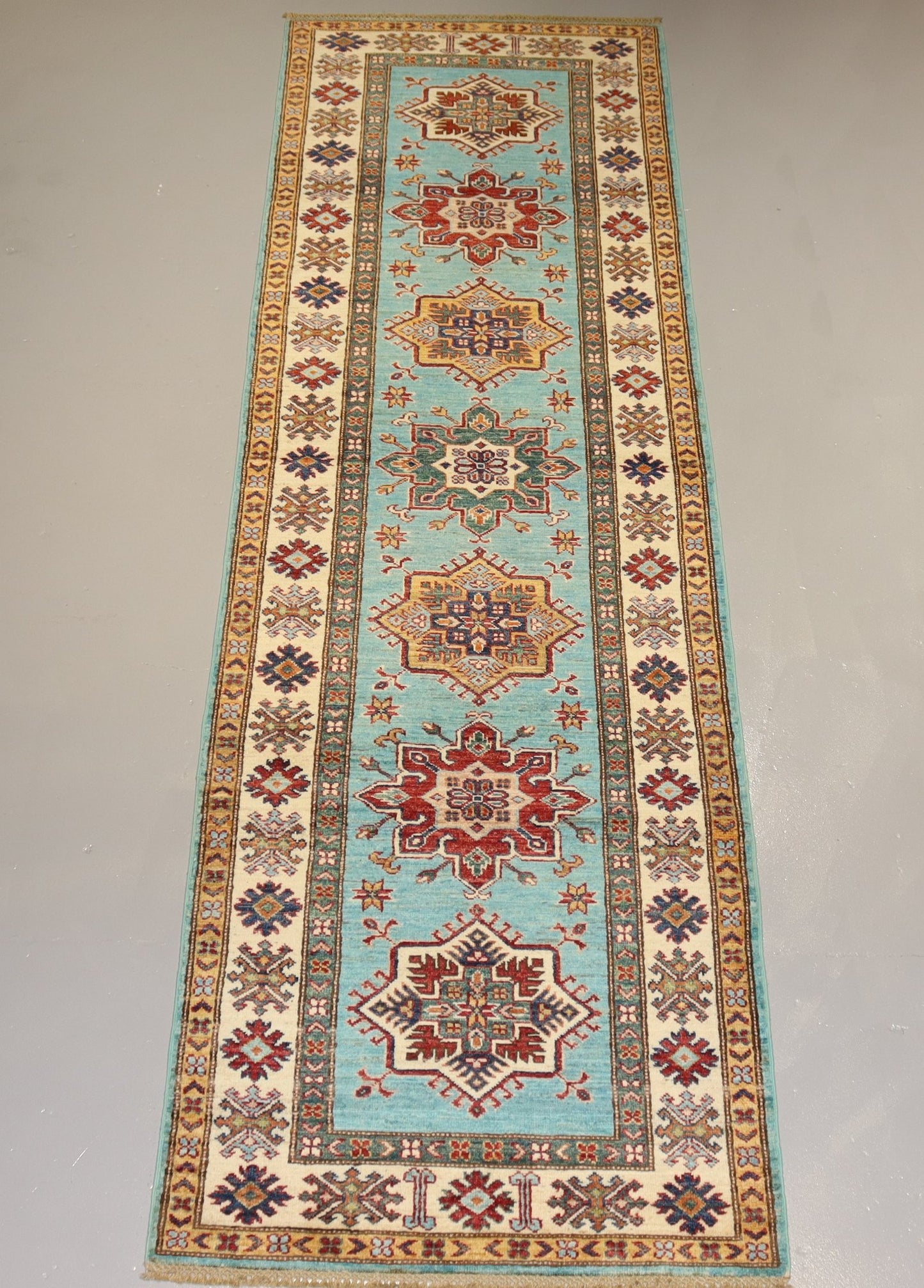 Afghan Handmade Rug -Size- 307X82Cm-9.94×2.7 Ft.OUT OF STOCK