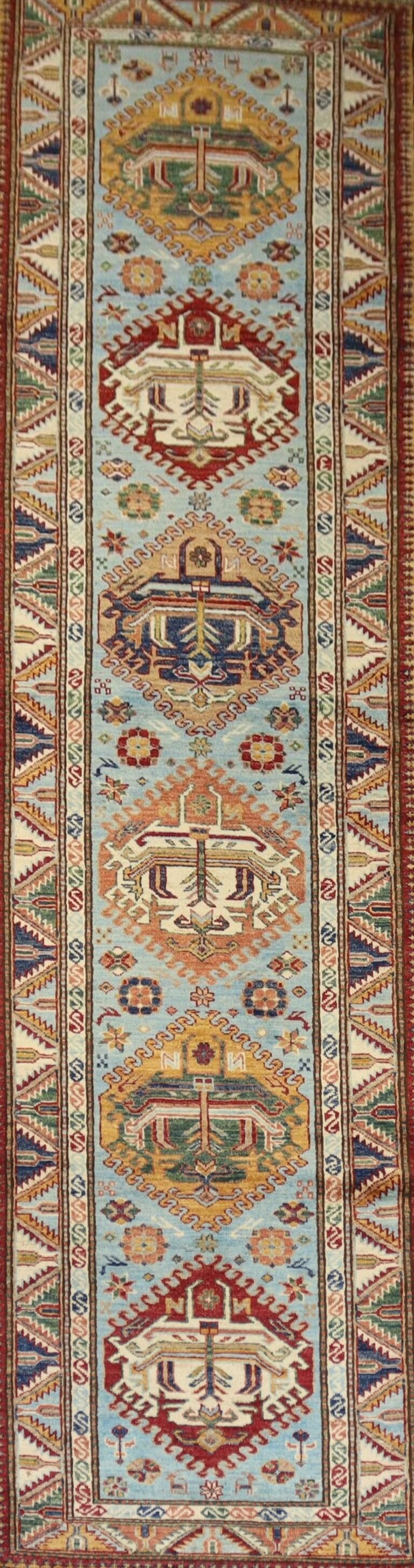 Afghan Handmade Rug -Size- 320x84Cm-10.4×2.7 Ft.