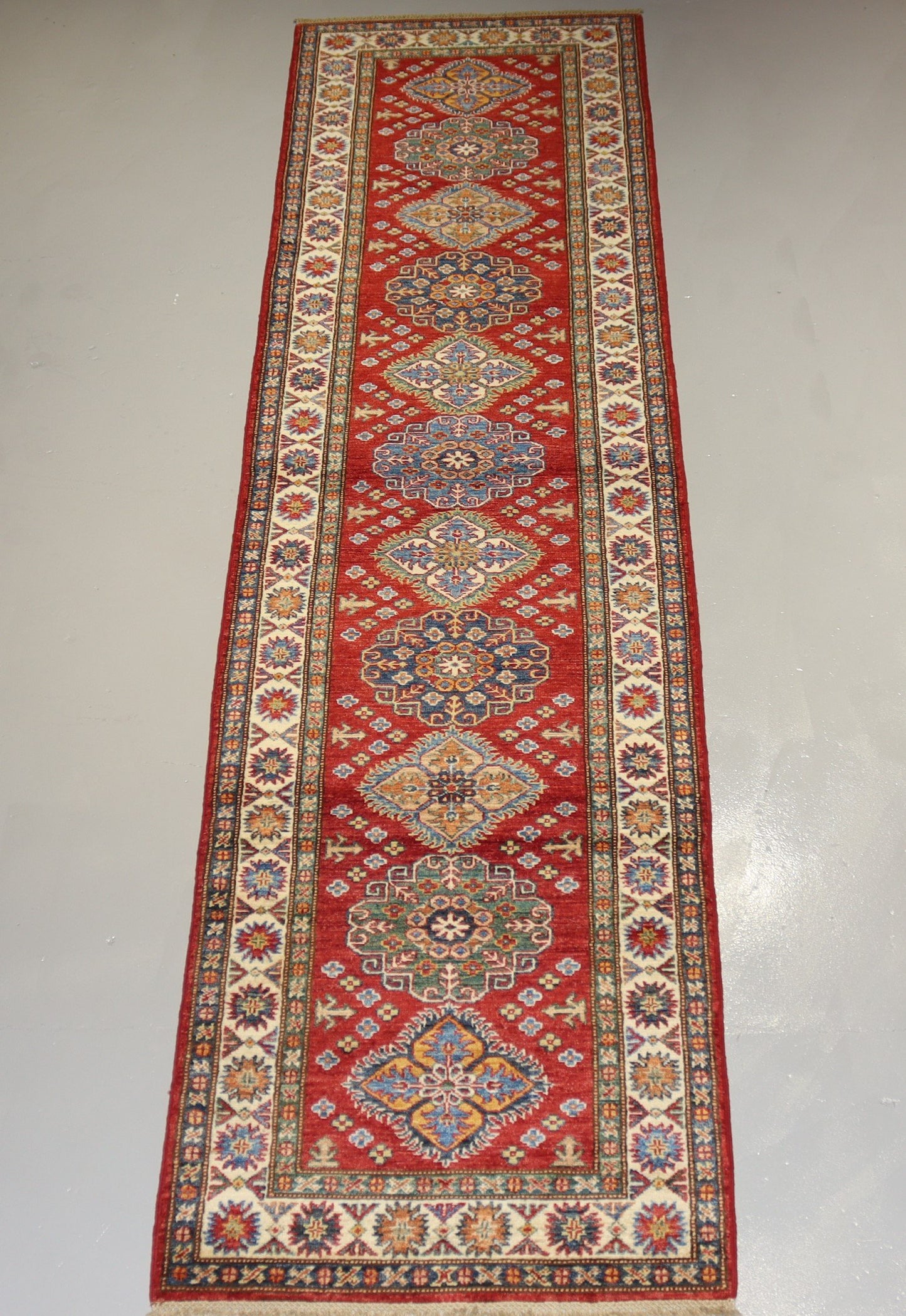 Afghan Handmade Rug-Size- 326x82Cm-10.6×2.6 Ft. OUT OF STOCK