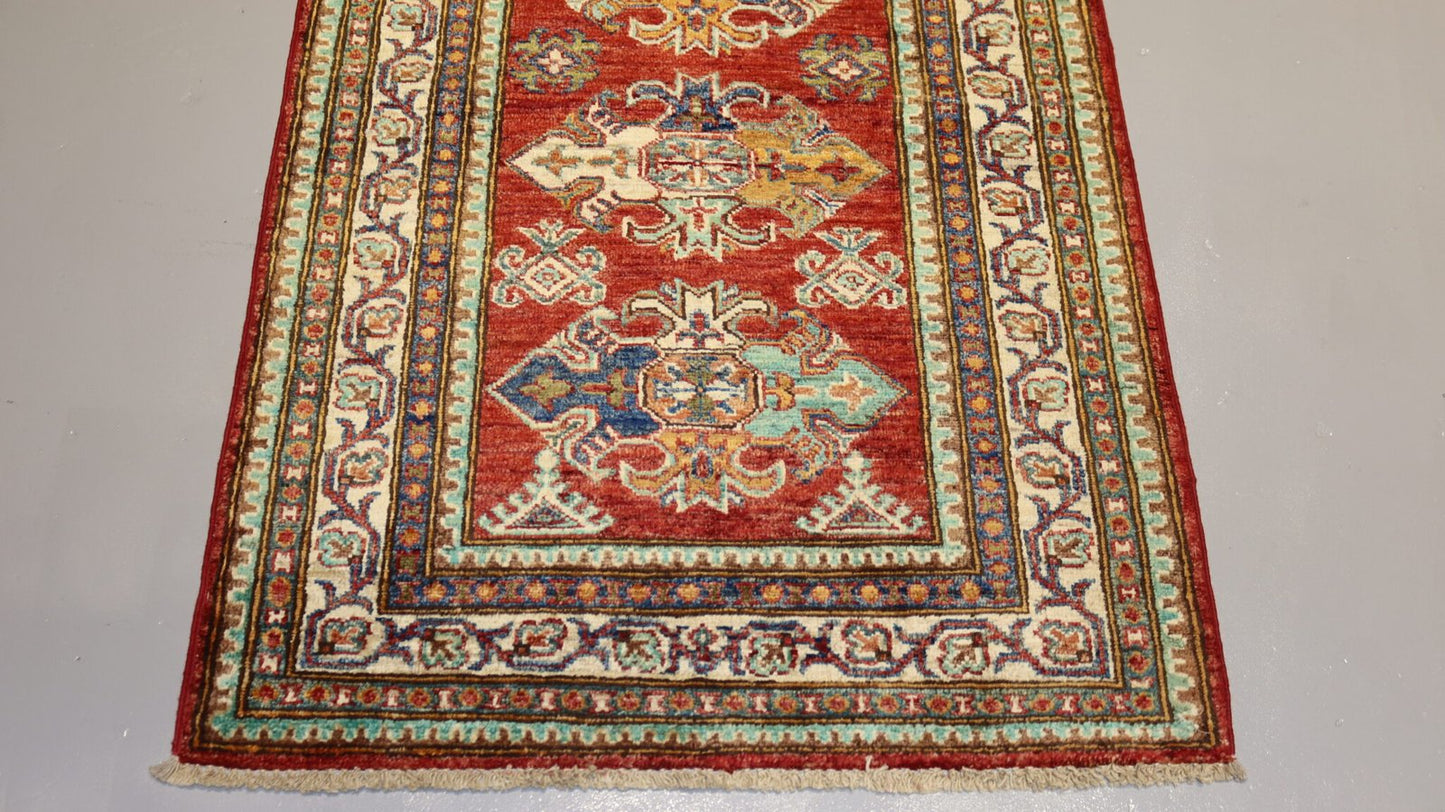 Afghan Handmade Rug-Size- 278×81 Cm-10.54×2.7 Ft.