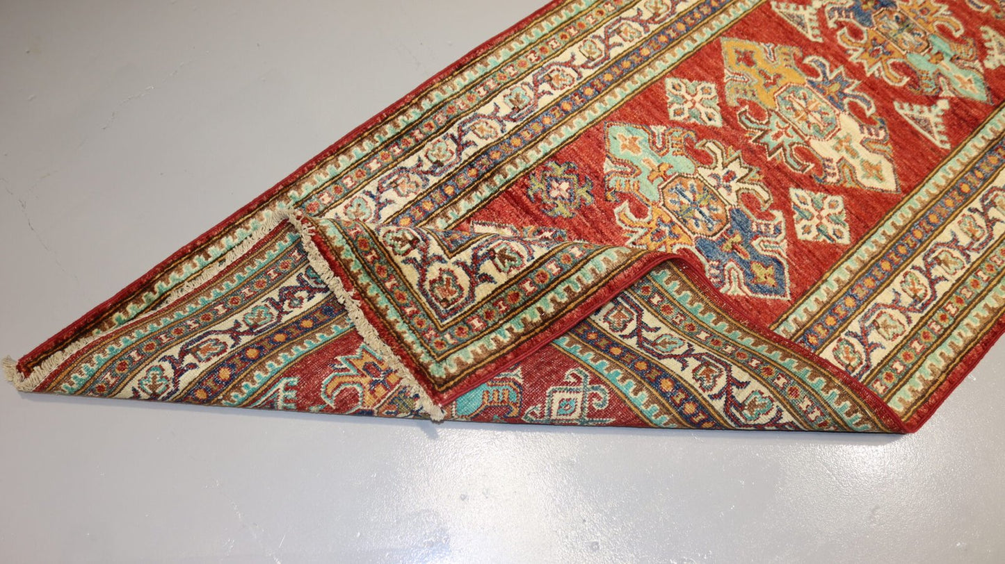 Afghan Handmade Rug-Size- 278×81 Cm-10.54×2.7 Ft.