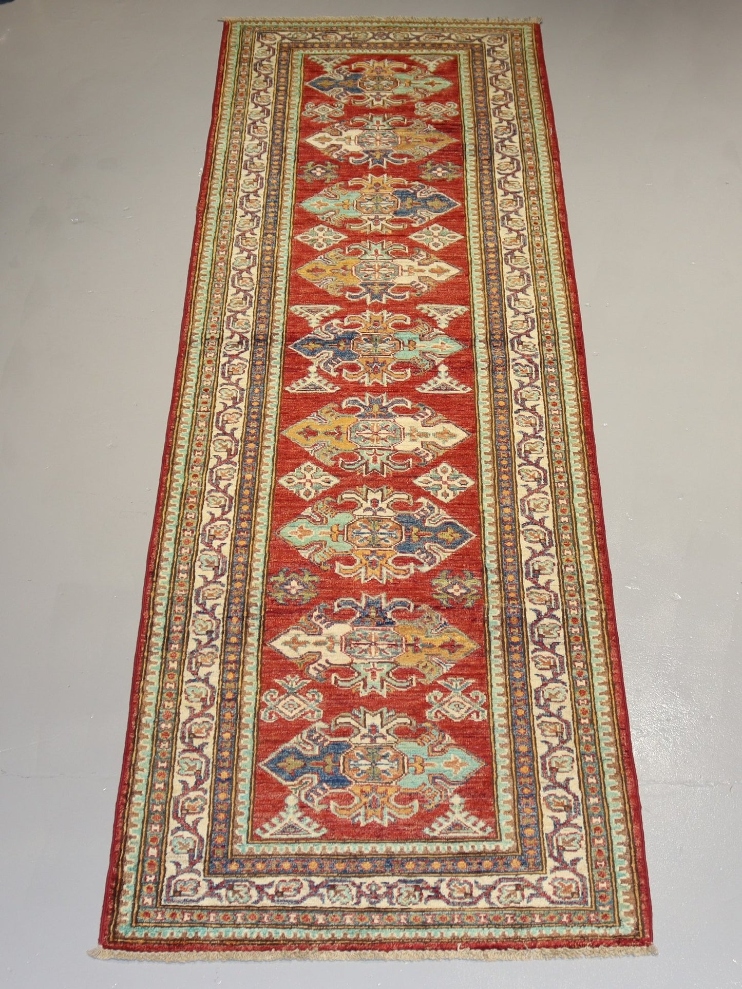 Afghan Handmade Rug-Size- 278×81 Cm-10.54×2.7 Ft.