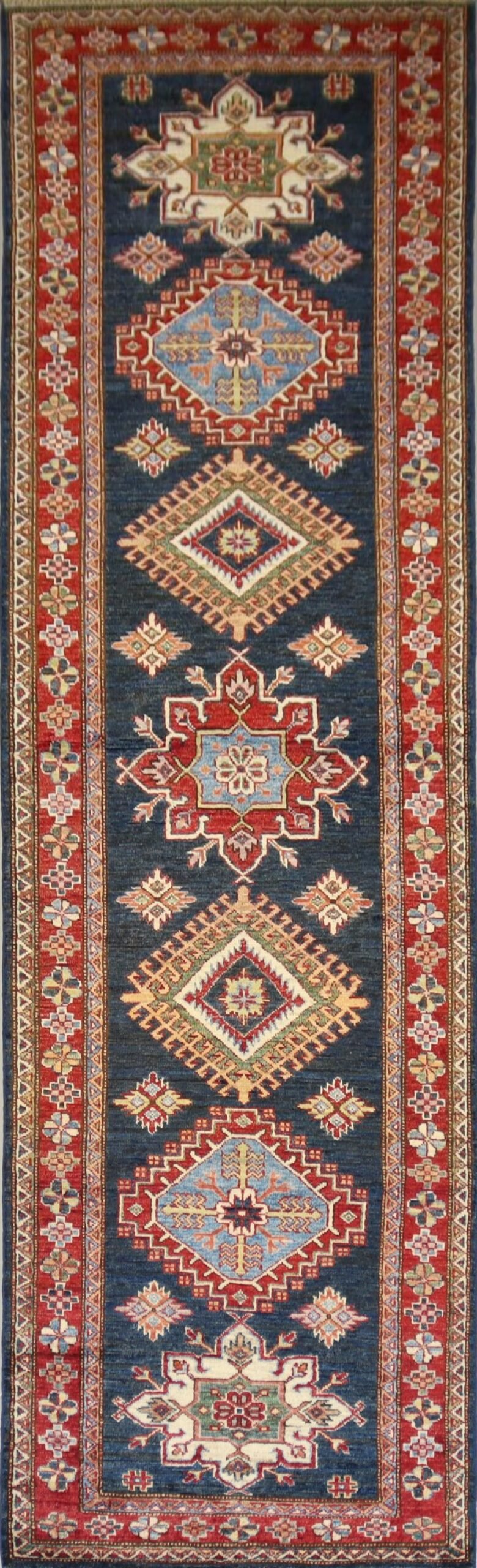 Afghan Handmade Rug -Size- 298X81 Cm-9.7×2.6 Ft. 