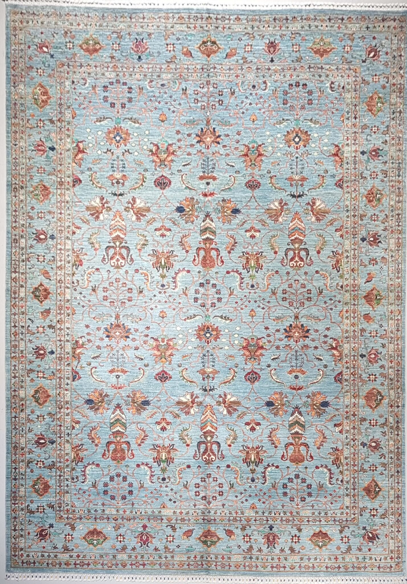 Turkmen Handmade Rug - 11.7 X 8.9 Ft