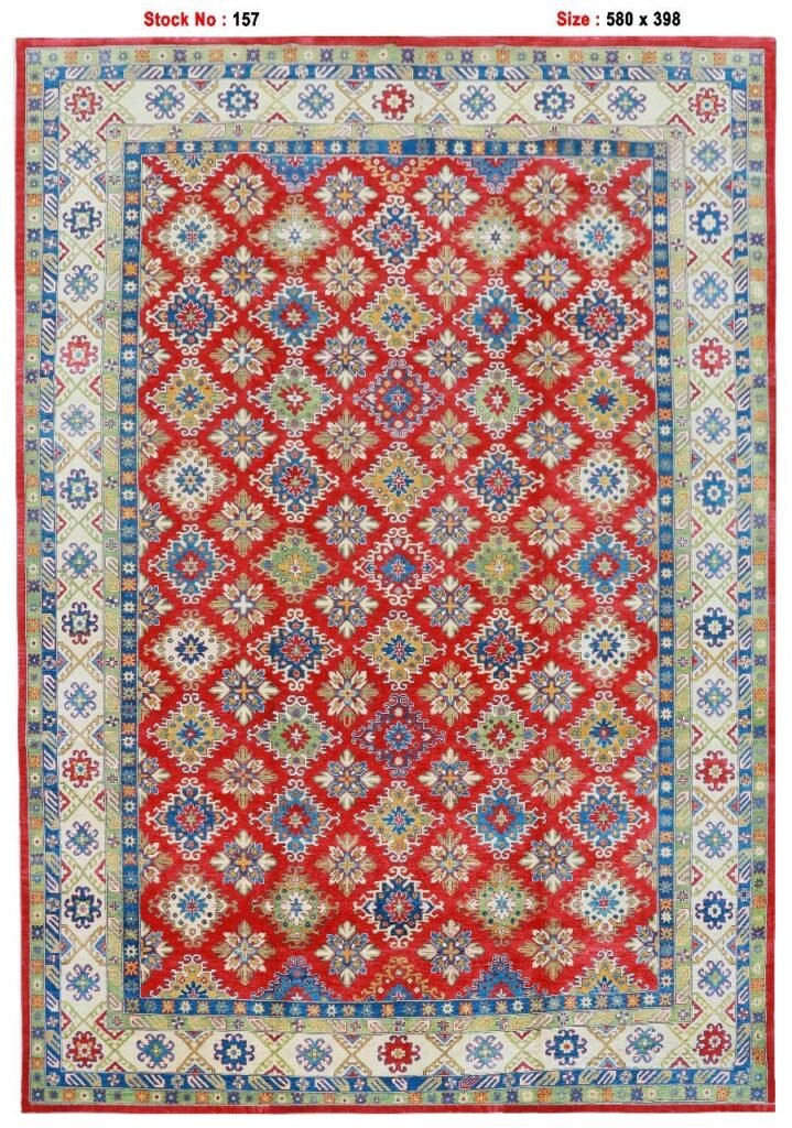 Afghan Handmade Rug -Stock -Size-580 X 398-Cm-19.0×13.0 FT.