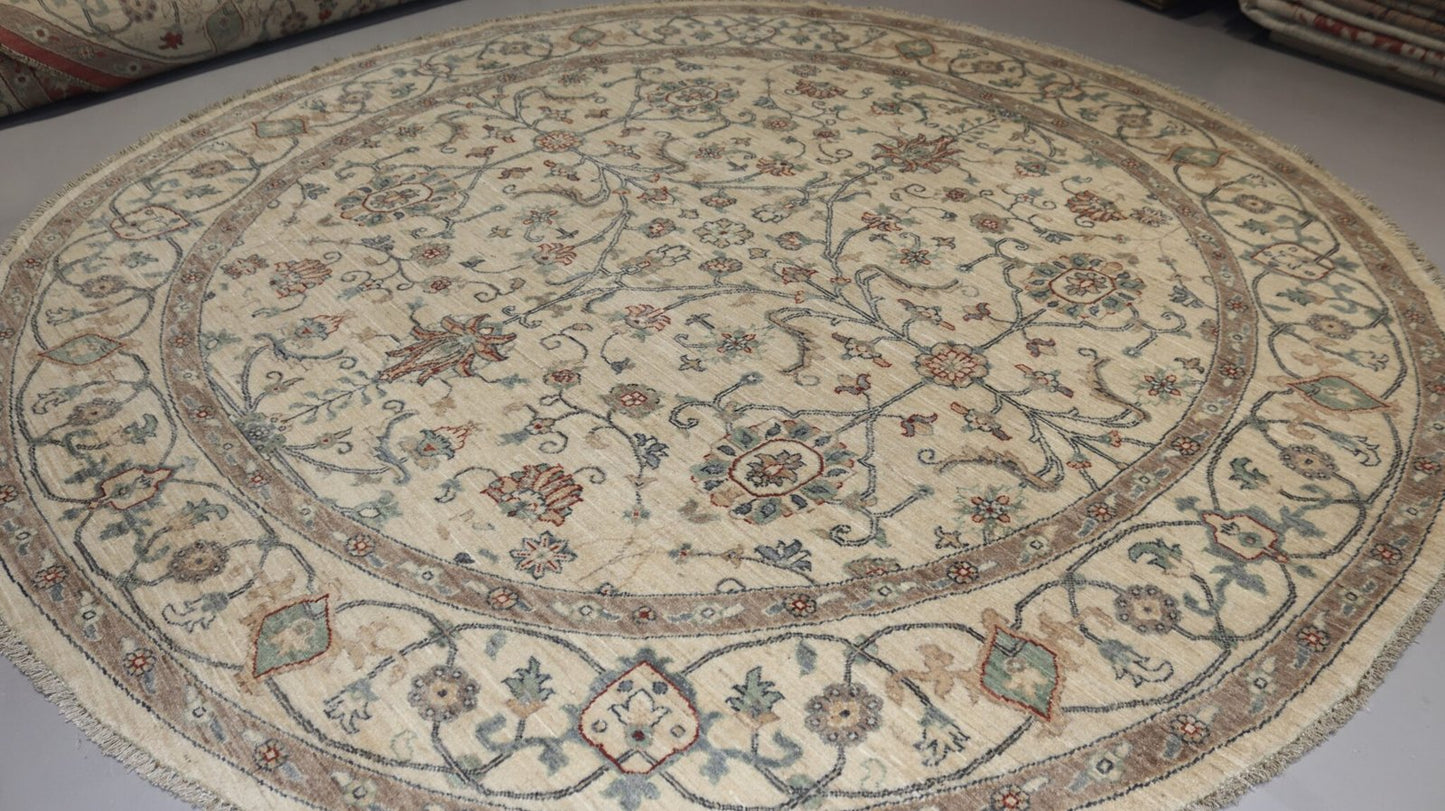 Afghan Handmade Rug -Size- 250 × 250 Cm-8.2 × 8.2 Ft.