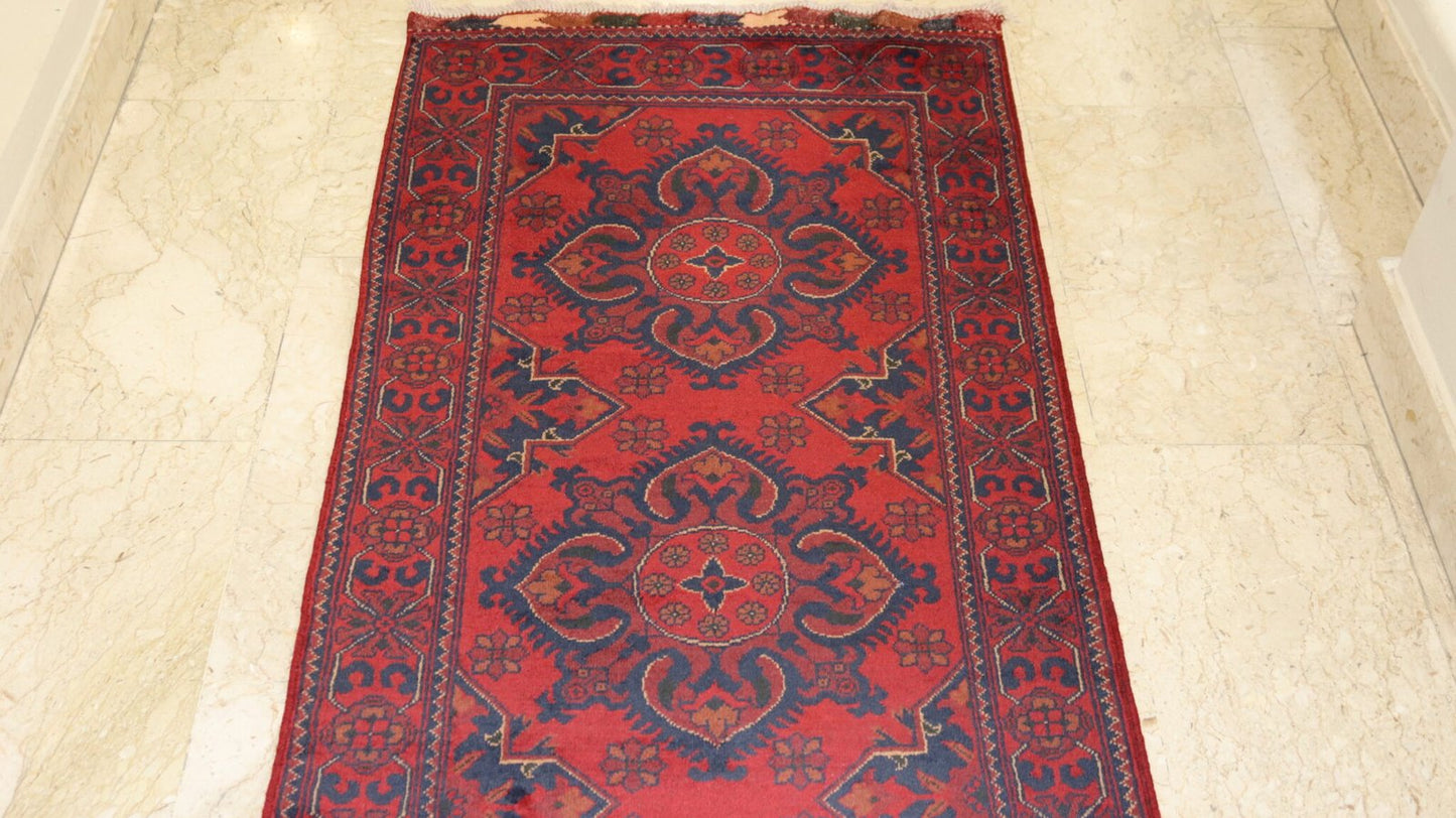 Afghan Handmade Rug-Size-300X80-Cm-9.8X2.6 Ft.