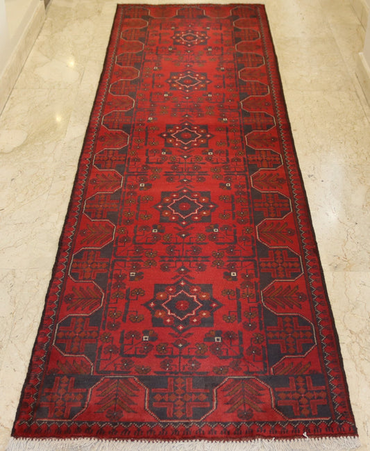 Afghan Handmade Rug -Size-298X81-Cm-9.7X2.6 Ft. OUT OF STOCK