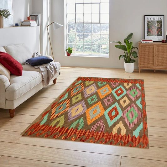 Afghan Handmade Kilim - 4.1×2.6Ft.