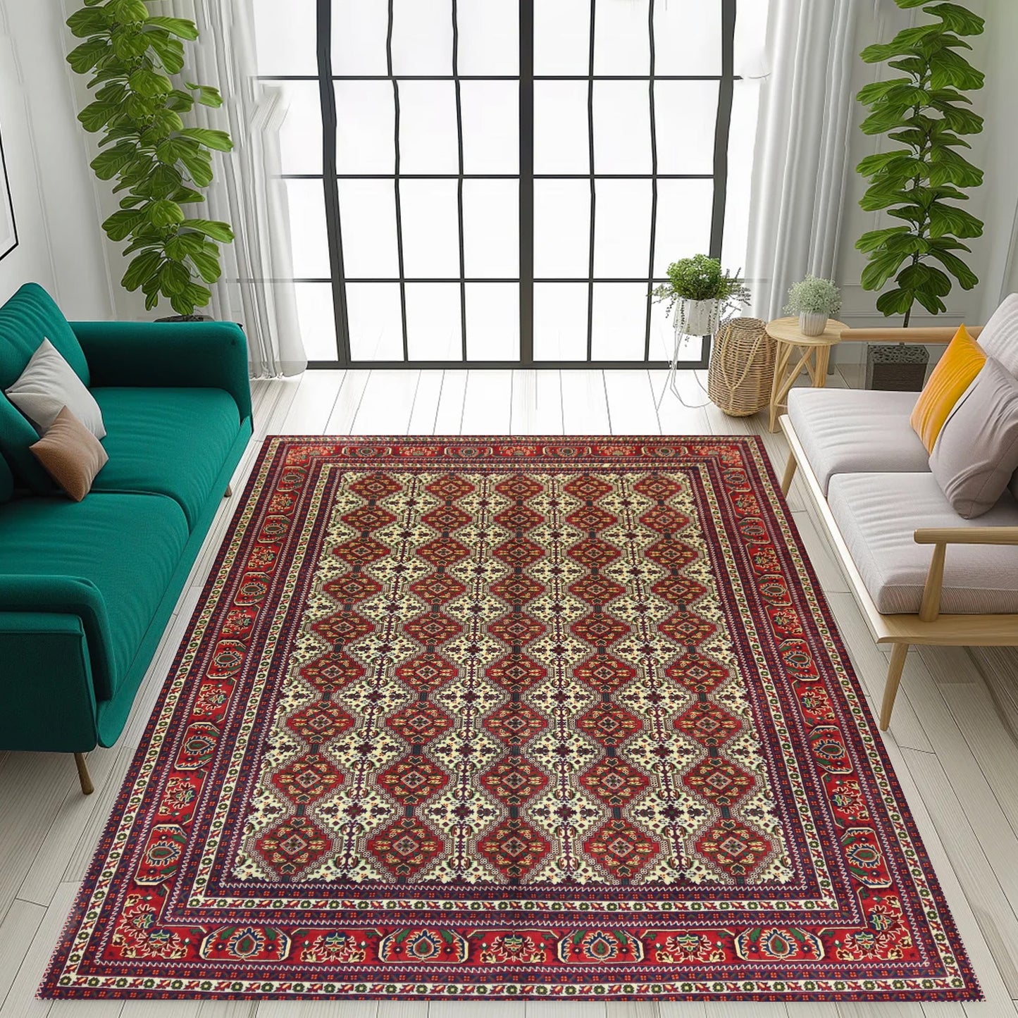 Afghan Rug -12.2×8.3Ft.