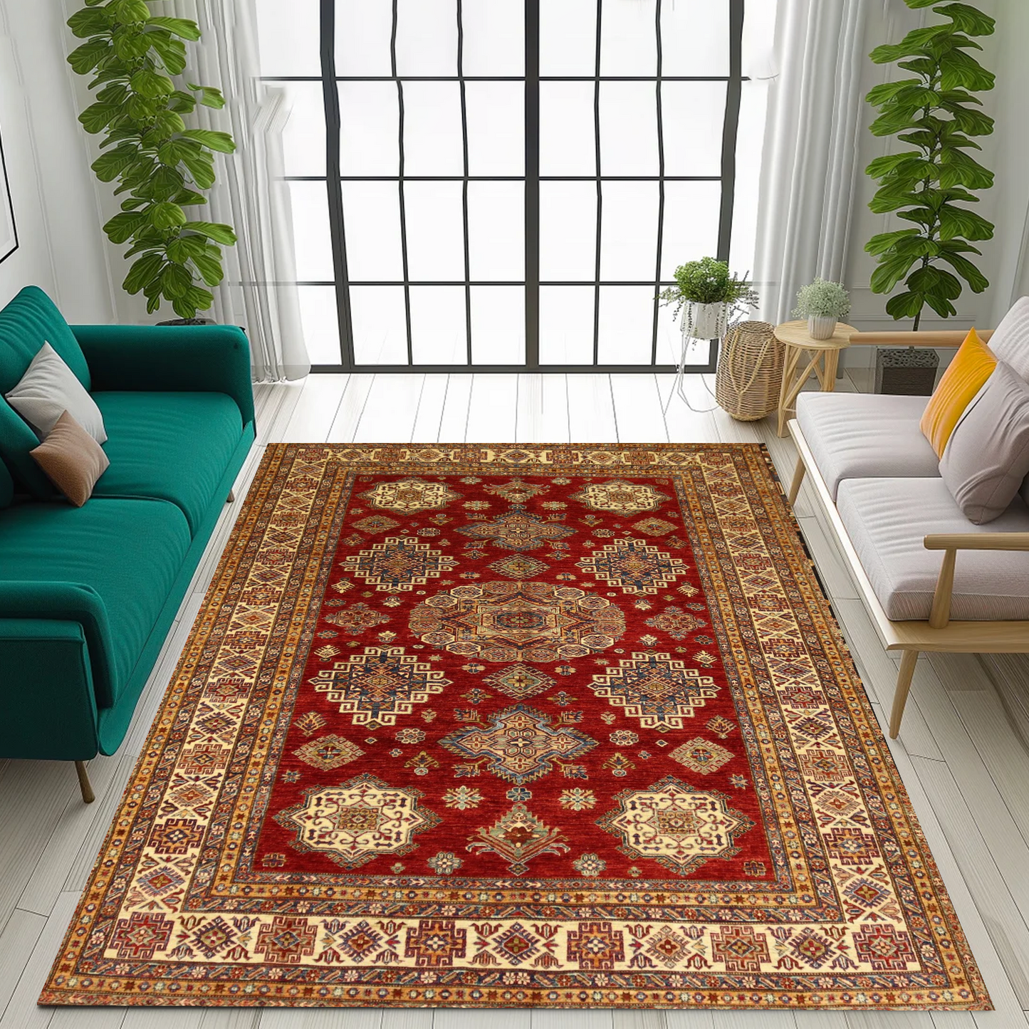 Afghan Rug  - 10.0×6.7Ft.