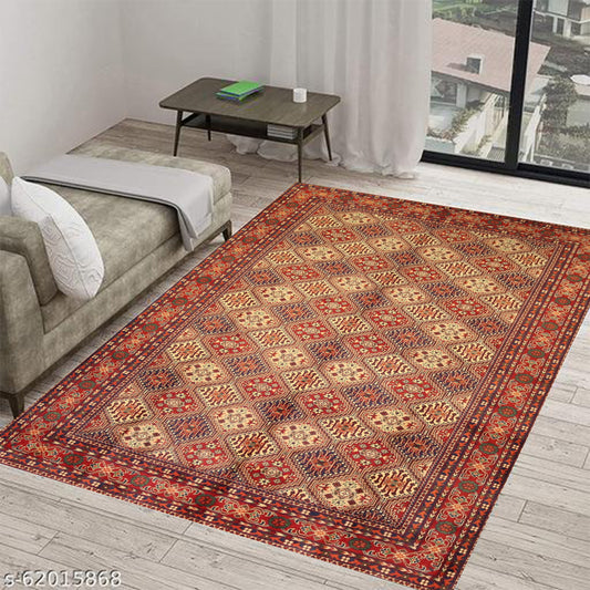 Brown Handmade Rug -10.1×6.5Ft.