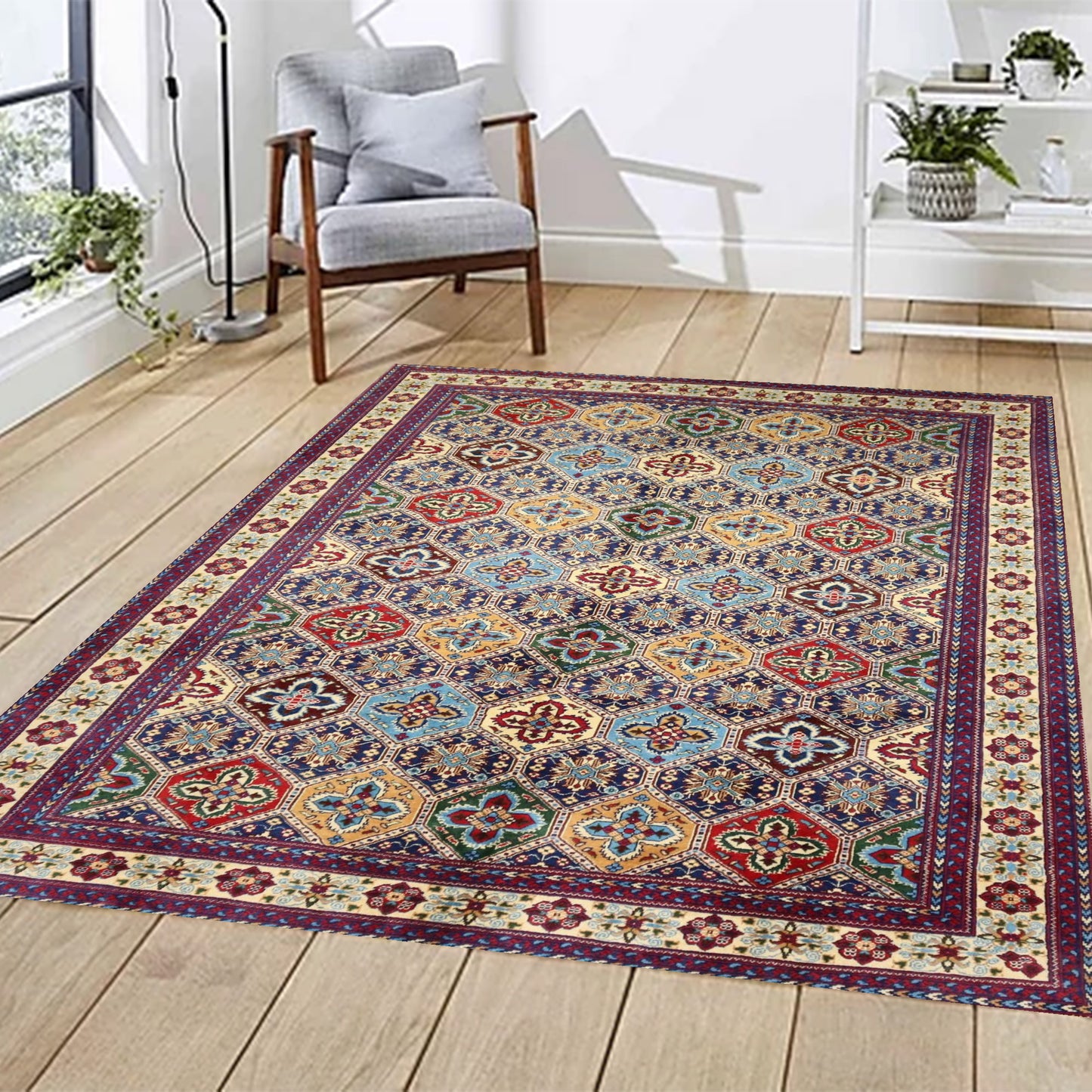 Afghan Rug -9.8×6.7Ft.