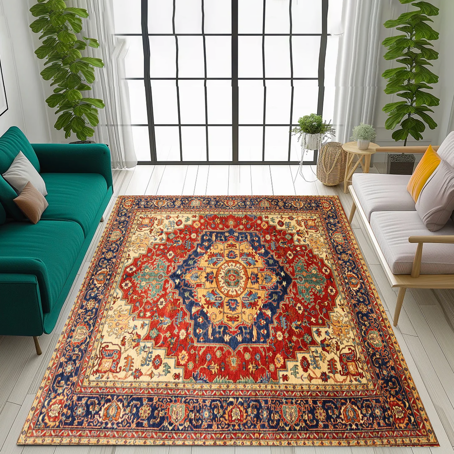 Handmade Design Rug -9.7×8.3Ft.