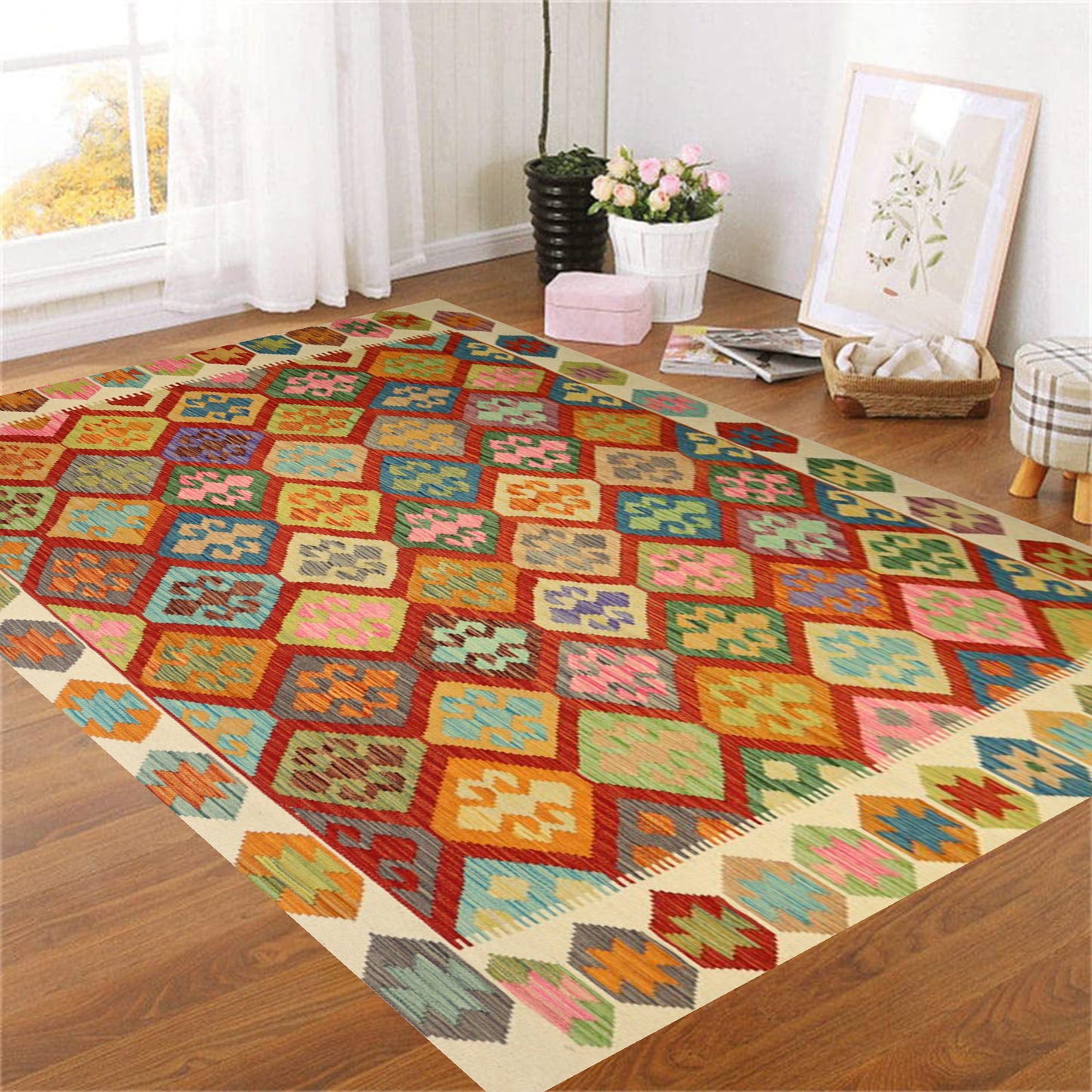 Afghan Rug - 8.2×6.0 FT