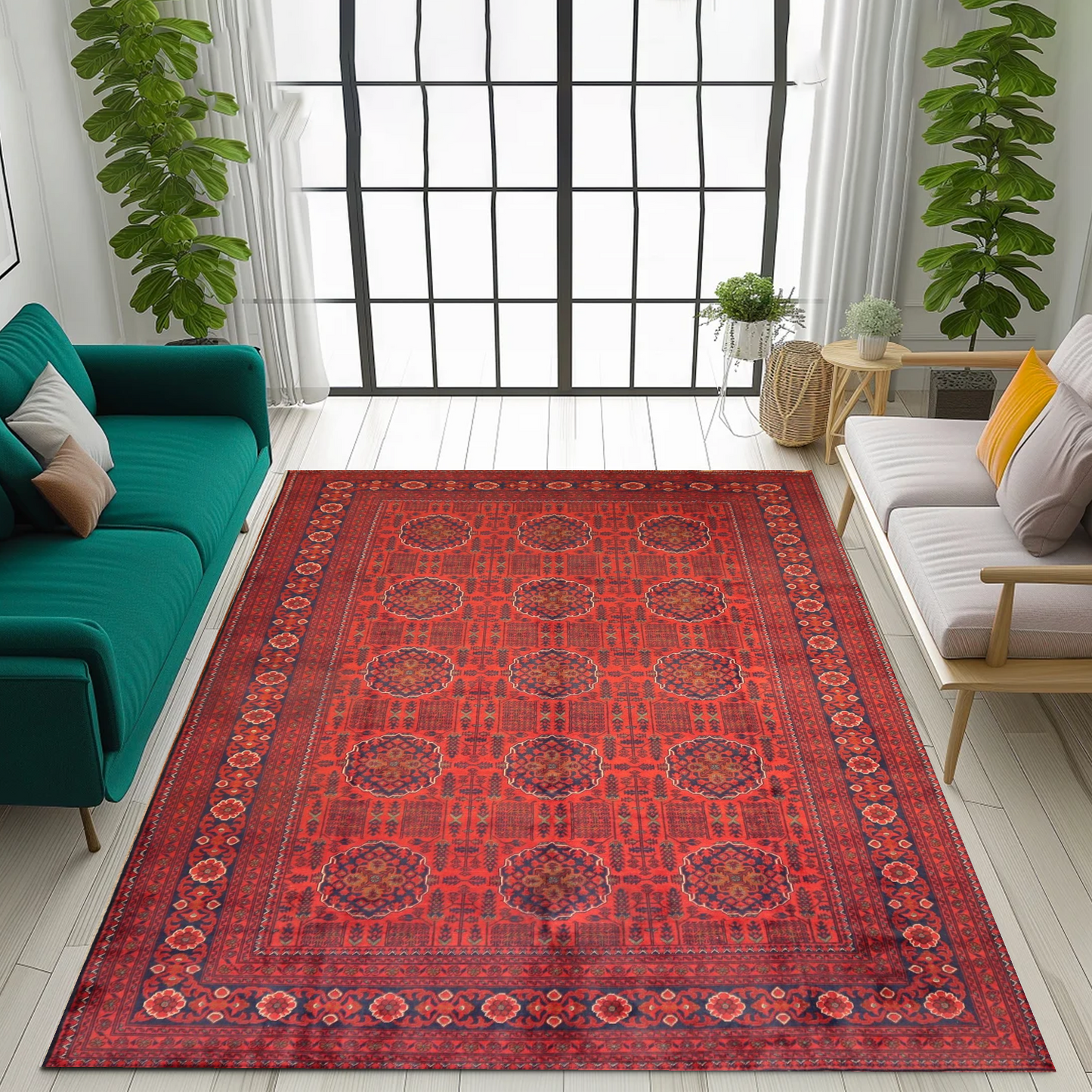 Afghan Rug - 10.0×6.3Ft.