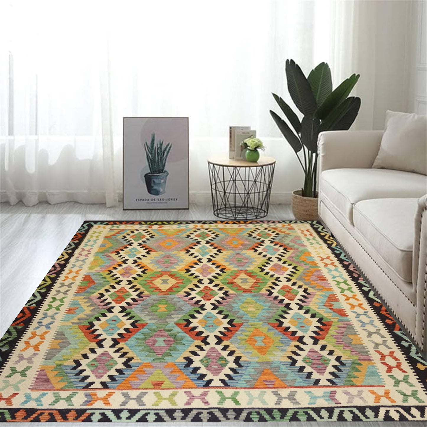 Handmade Kilim -7.9×5.8Ft.