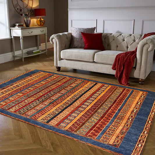 Handmade Khurjeen Design Rug - 8.3×5.5 Ft.