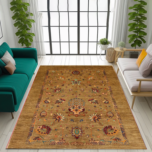 Handmade Rug -8.7×6.1Ft.